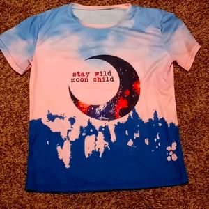 Goth witchy moon child shirt 1x